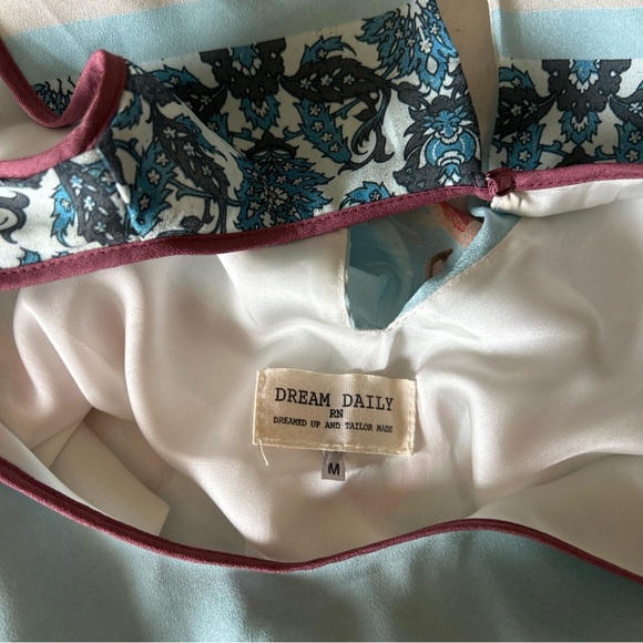 Anthropologie Dream Daily Flamingo Shift Dress Sz M Resortwear Beach Colorful - Picture 8 of 10